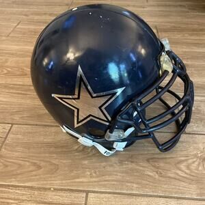 Vintage Dallas Cowboys Riddell Football Helmet VSR4 Display
